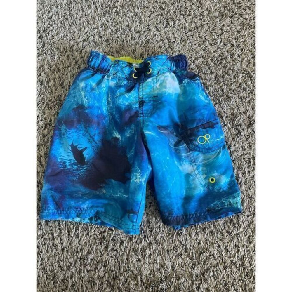 OP‎ boys shark swimming trunks size XS (4-5)